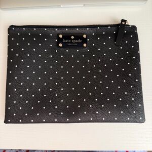 Kate Spade Polka Dot Leather Clutch